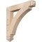 Ekena Millwork Thorton Arts & Crafts Smooth Bracket, Douglas Fir, 3 1/2"W x 24"D x 24"H BKT04X24X24THR03SDF - alternate 1